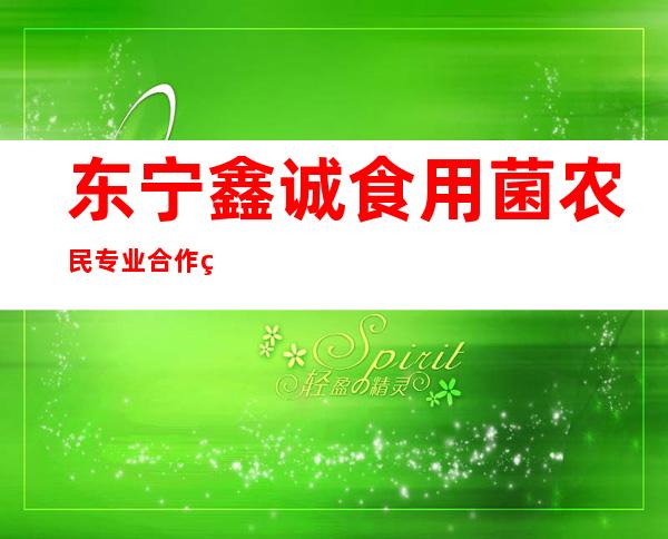 东宁鑫诚食用菌农民专业合作社